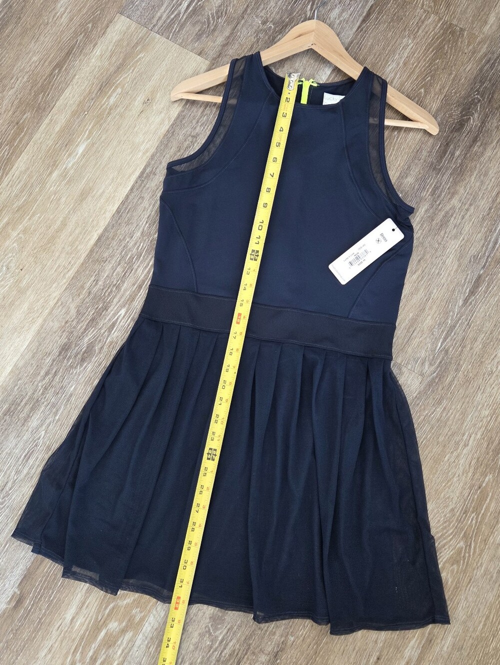 Lucky in Love Navy Blue Athletic Tennis Dress NWT Pleated Tennisprep Neon Zip-up - Picture 6 of 14